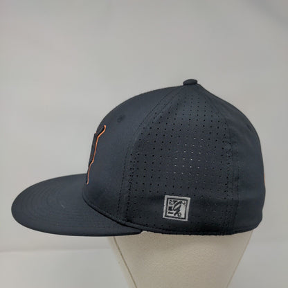 The Game Fitted Hat Black Small Breathable Lightweight Embroidered 6 Panel