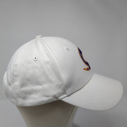 Unbranded Strapback Hat White One Size Adjustable Embellished Rhinestone