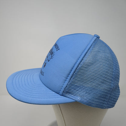 Optimist Football Snapback Trucker Hat Blue OS Adjustable Mesh Back 6 Panel