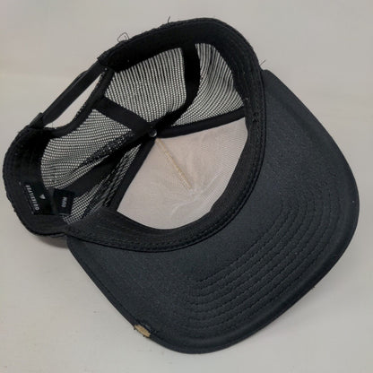 Quiksilver Hawaii Snapback Trucker Hat Black OSFM Adjustable Mesh Back