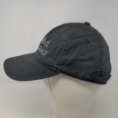 Triangle Sport Women's Slideback Hat Black OSFM Rhinestone Gems Sanibel Island