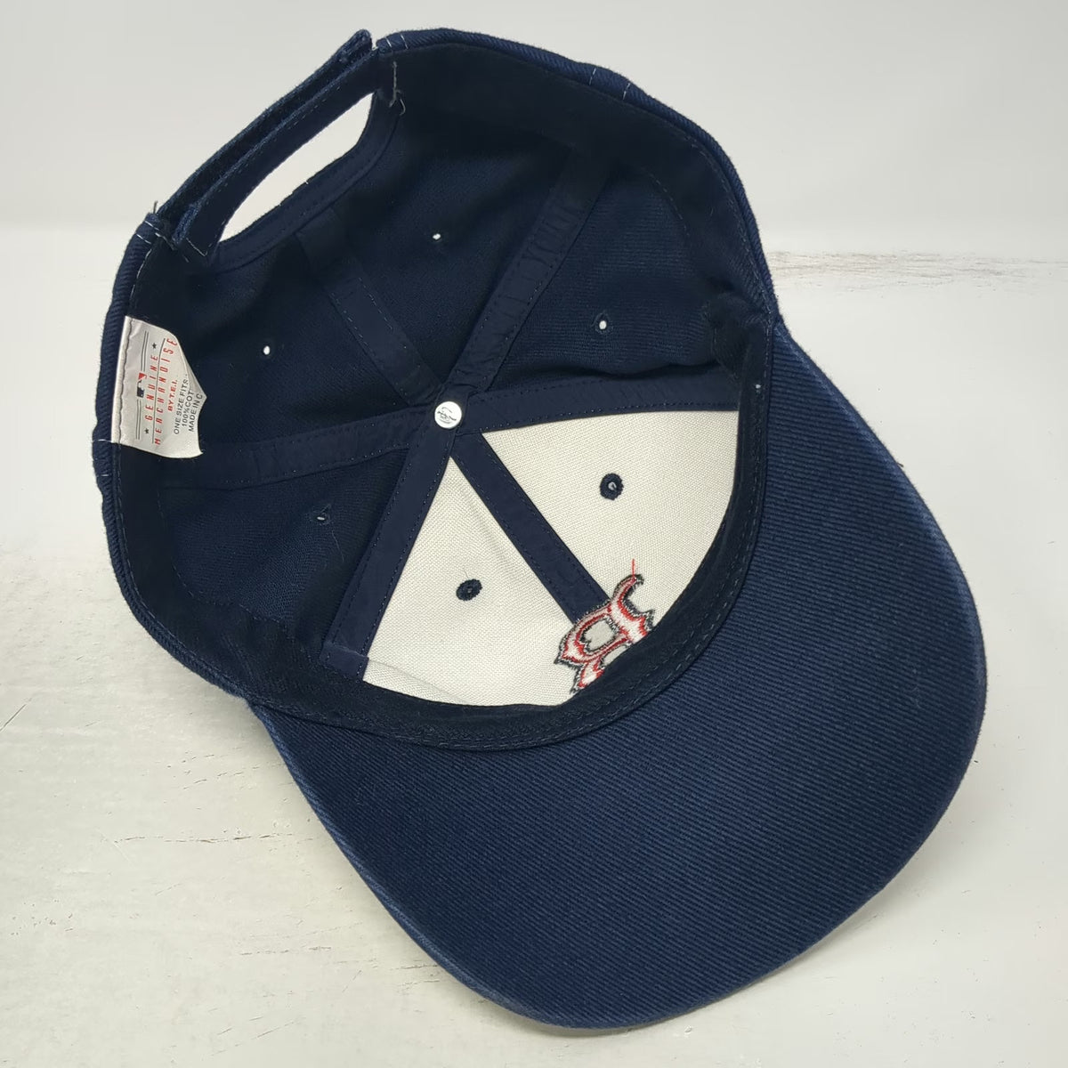 Boston Red Sox MLB T.E.I. Baseball Cap White Blue One Size Embroidered Logo Hat