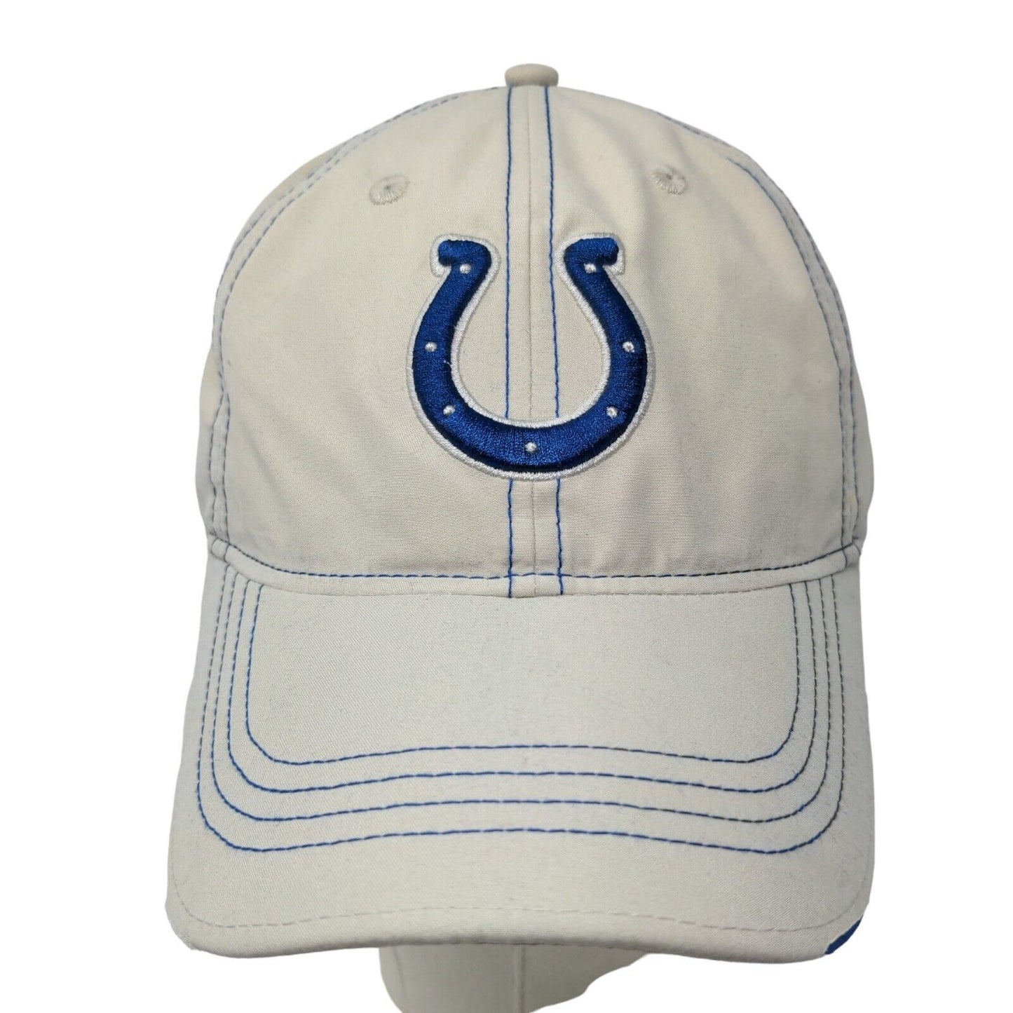 NFL Men's Slideback Hat Beige Size OSFA Embroidered Indianapolis Colts Logo