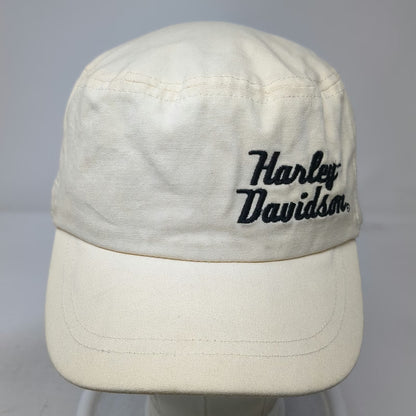 Harley-Davidson Army Cap Beige One Size Cotton Slideback Embroidered Logo Hat
