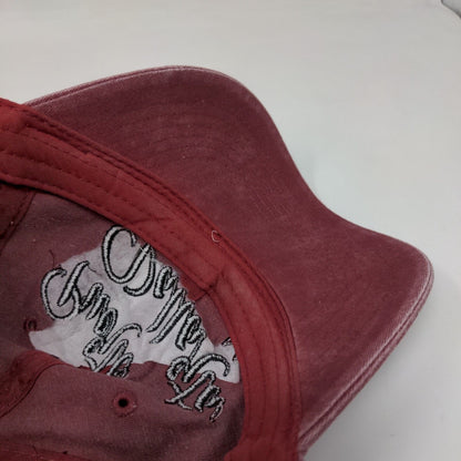 Puerto Vallarta Mex Slideback Hat Red One Size Adjustable Embroidered Cotton