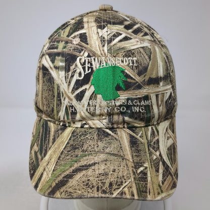 Outdoor Cap Baseball Cap Brown One Size Camo Sewansecott Oysters Clams Hat