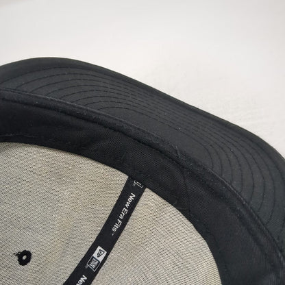 New Era New York Yankees MLB Black One Size Snapback Hat Flat Brim Embroidered