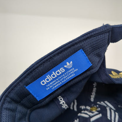 Adidas Slideback Hat Blue One Size Adjustable Embroidered Trefoil 6 Panel