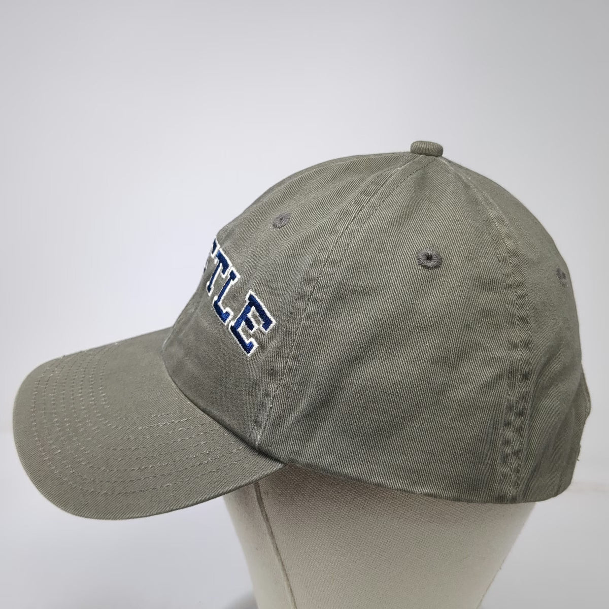 Fahrenheit Seattle Baseball Cap Green One Size Blue White Slideback Cotton Hat