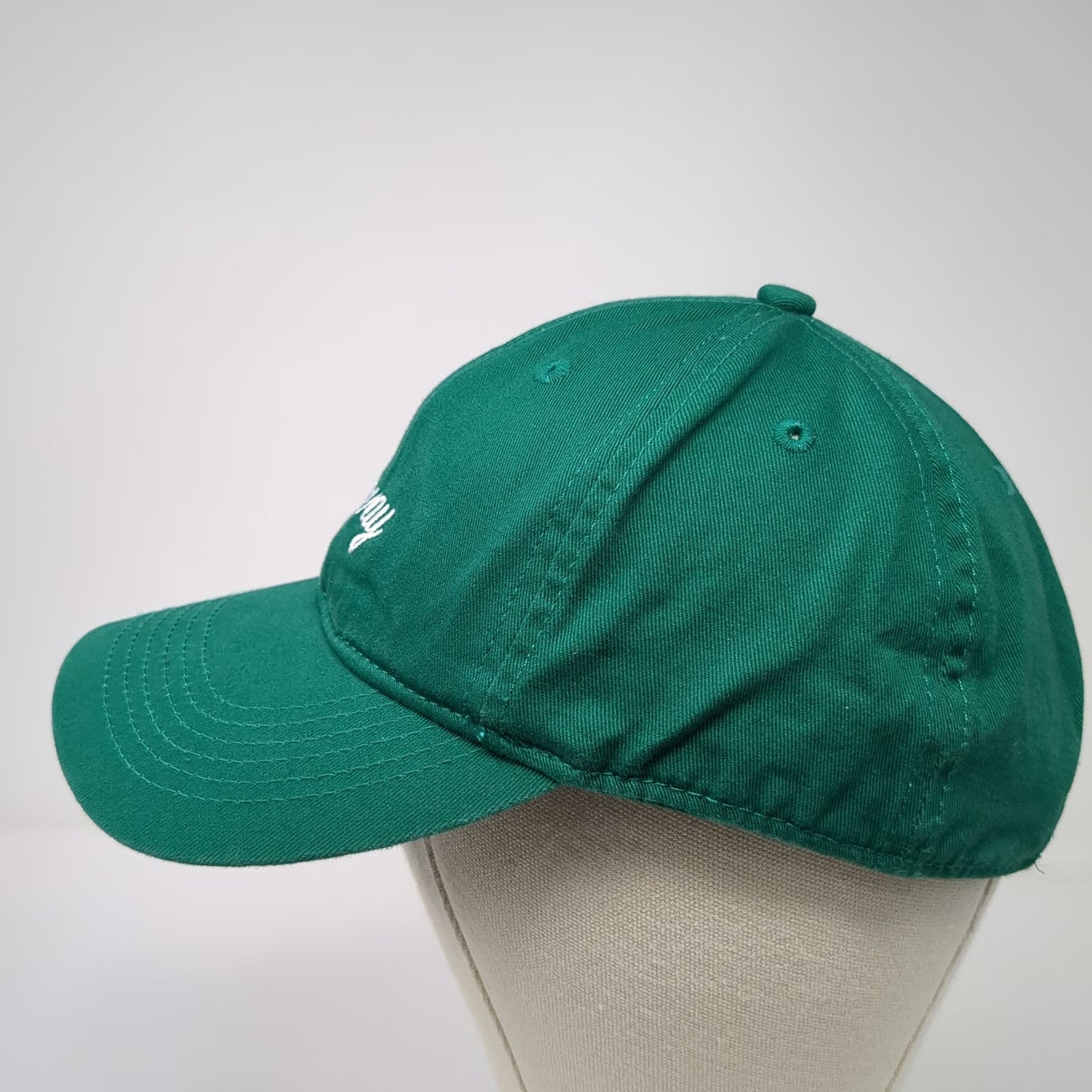 Getaway Baseball Cap Green One Size Slideback Hat EST 2015 Cotton Unstructured
