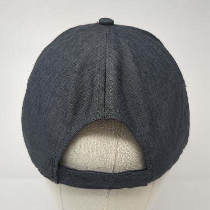 Happy Place Patch Strapback Hat Gray One Size Adjustable Mercantile 12