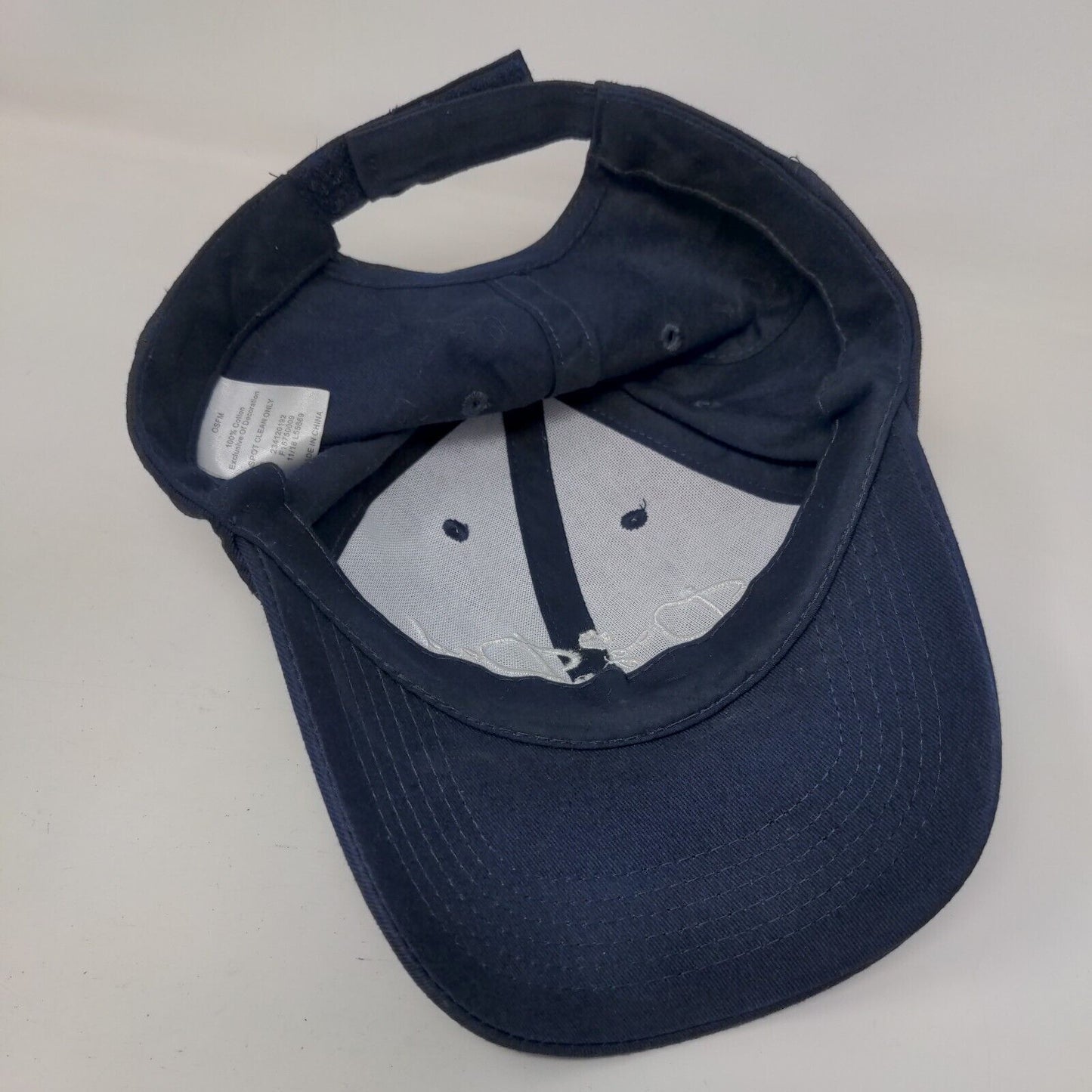 Dog Dad Strapback Hat Blue OSFM Adjustable Embroidered Vent Holes