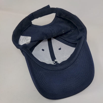Dog Dad Strapback Hat Blue OSFM Adjustable Embroidered Vent Holes