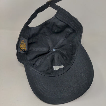 The Classics Yupoong Slideback Hat Black One Size Adjustable Embroidered 6 Panel