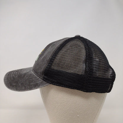 Let Love Grow Slideback Mesh Back Trucker Hat Gray OSFA Mighty Fine