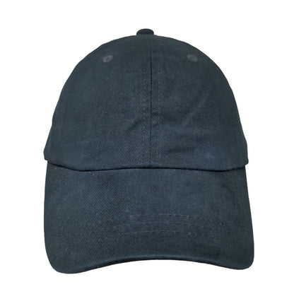 Unbranded Slideback Hat Black One Size Adjustable Vented Holes Blank Cotton