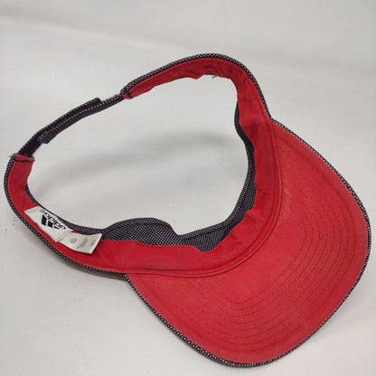 Adidas 3 Stripes Strapback Sun Visor Hat Multi One Size Embroidered