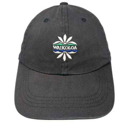 Imperial Baseball Cap Black One Size Waikoloa Hawaii Embroidered Strapback Hat