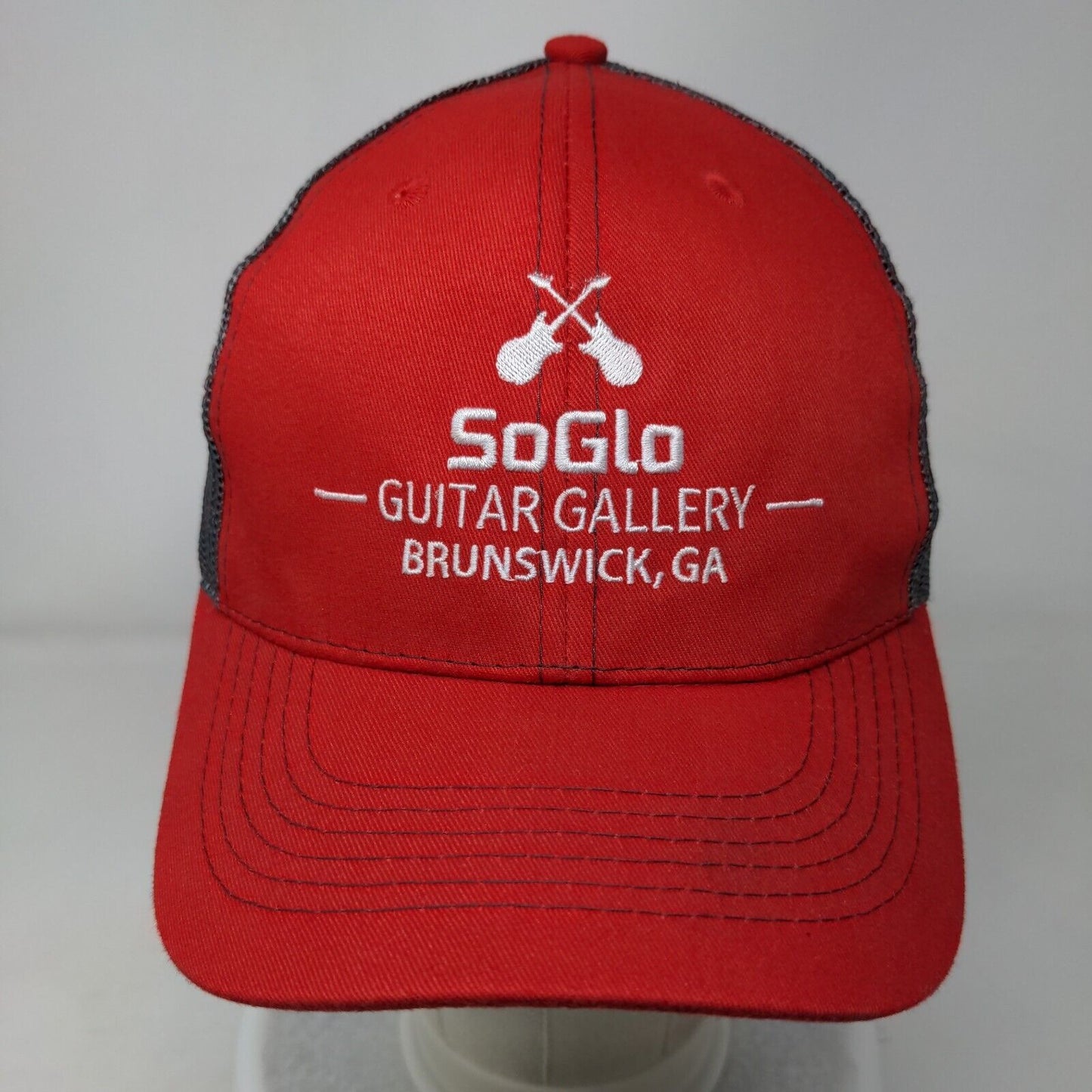SoGlo Guitar Gallery Snapback Mesh Back Trucker Hat Multi One Size Hit Wear