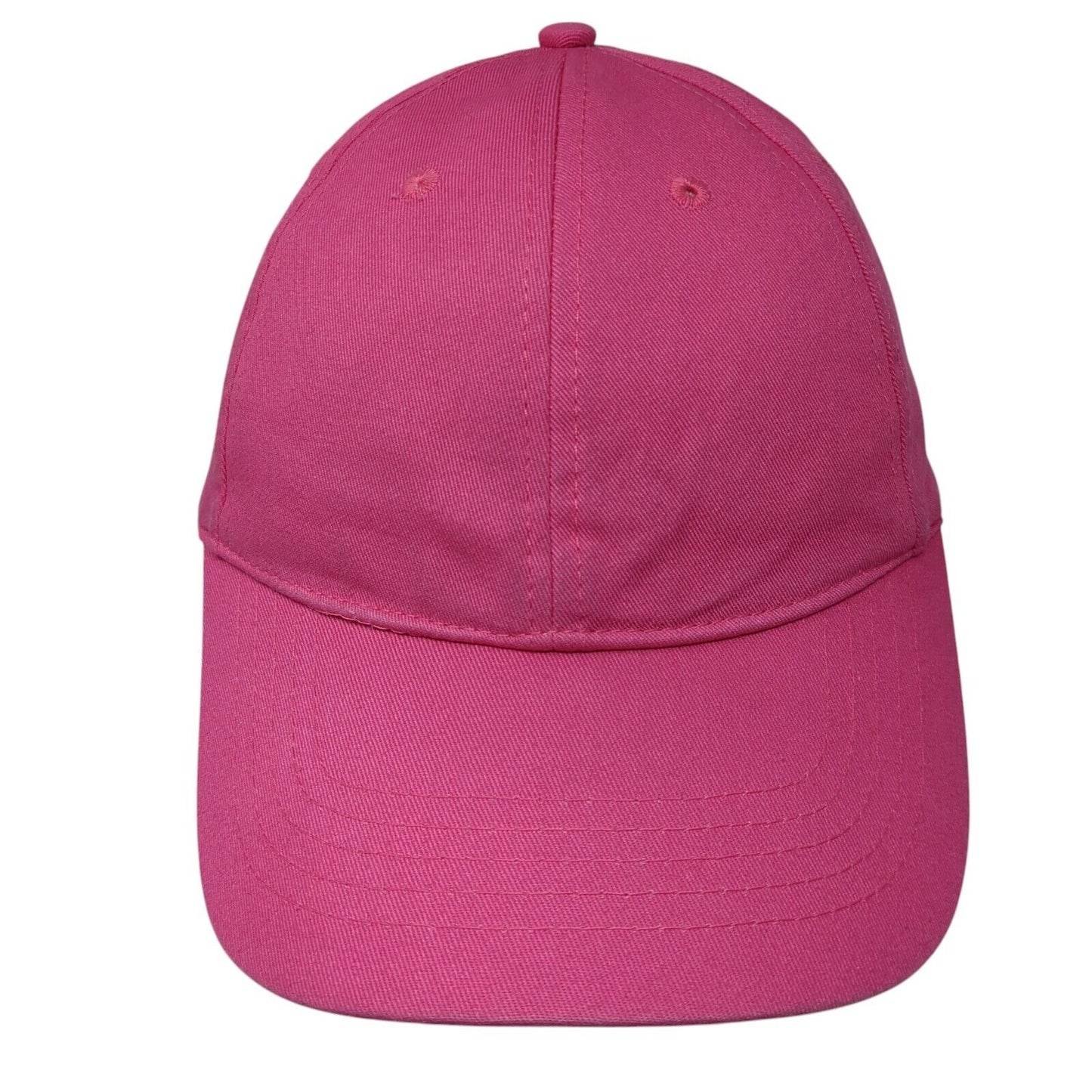 Unbranded Strapback Hat Solid Pink One Size Adjustable 6 Panel Blank