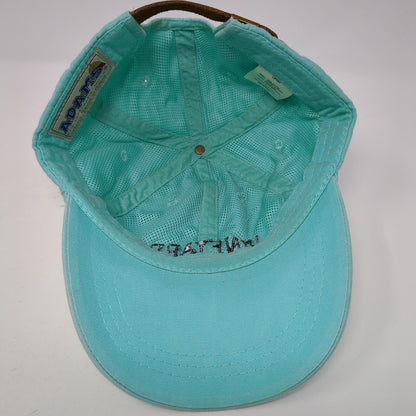 Vineyard Slideback Hat Blue One Size Adjustable Embroidered 6 Panel Adams