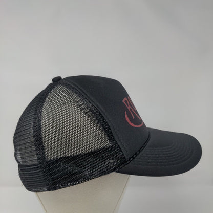 Roark Snapback Mesh Back Rope Trucker Hat Black One Size Adjustable