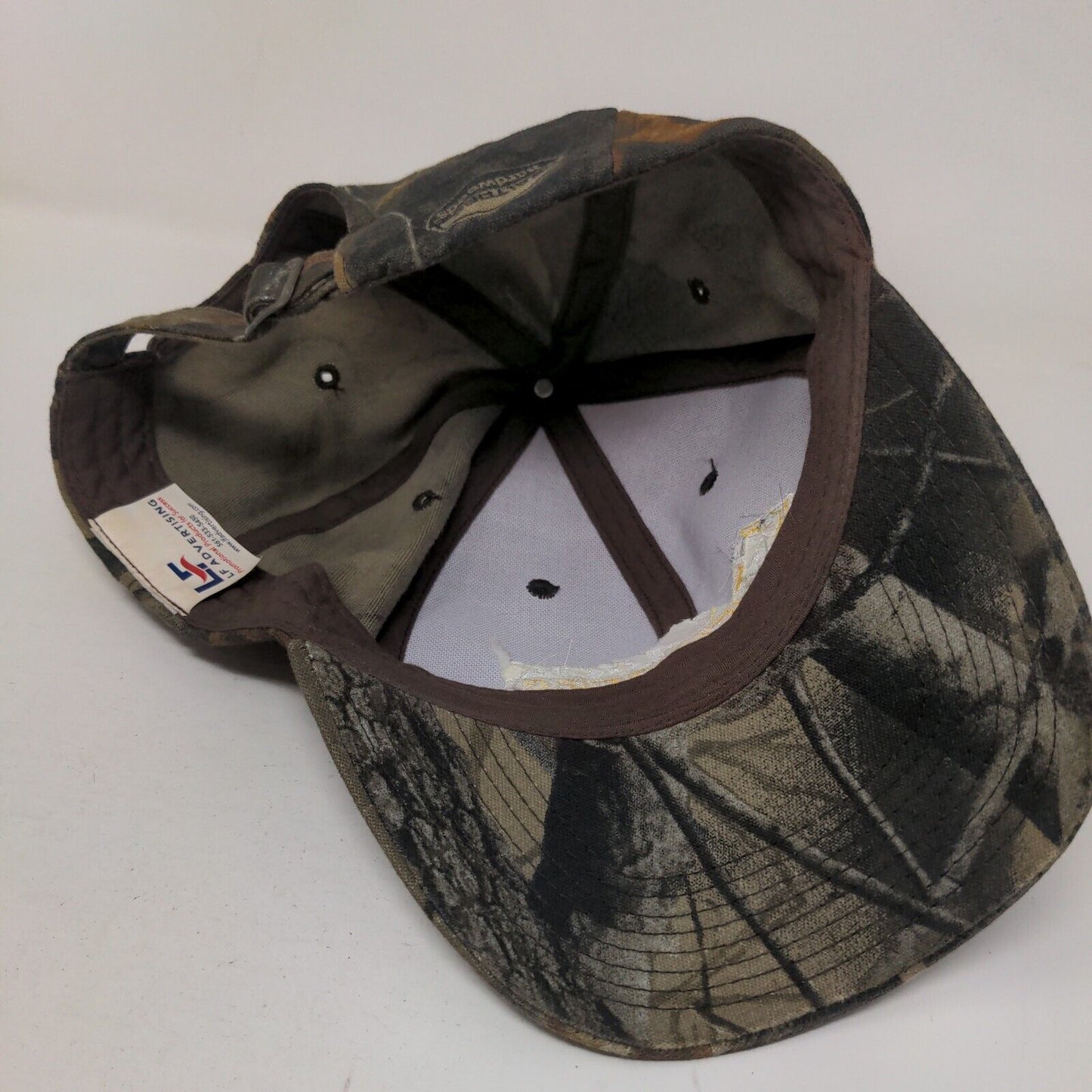 Labor Finders Slideback Hat Camo OSFM Embroidered Realtree Hardwoods