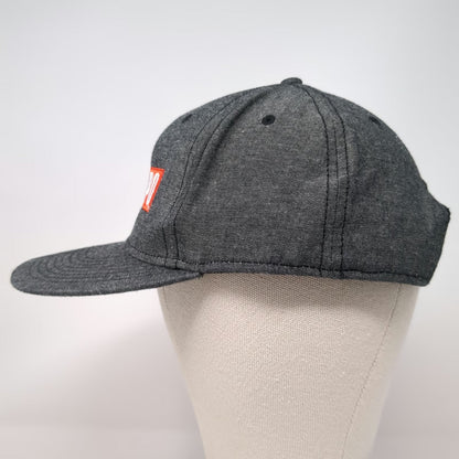 Otto Snapback Hat Gray One Size Tequila Mi Campo Embroidered Patch Cotton Cap