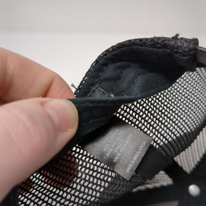 Encore Wire Logo Snapback Mesh Back Trucker Hat Gray M/L Adjustable