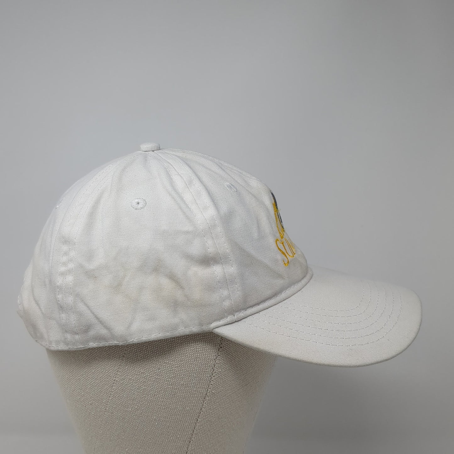 Summit Strapback Baseball Cap White One Size Adjustable 6 Panel Port & Company