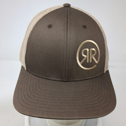 Richardson Trucker Hat Brown L Snapback Double R Ranch Mesh Back Curved Brim
