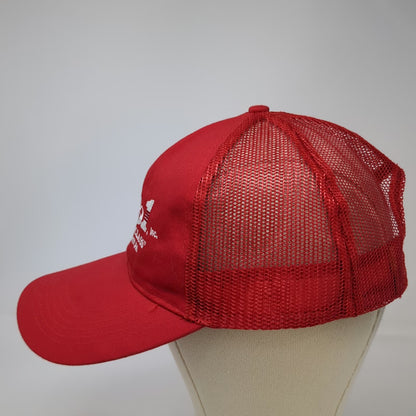 San Sun Class 1 Transport Mcveytown PA Red Trucker Hat One Size Snapback Mesh