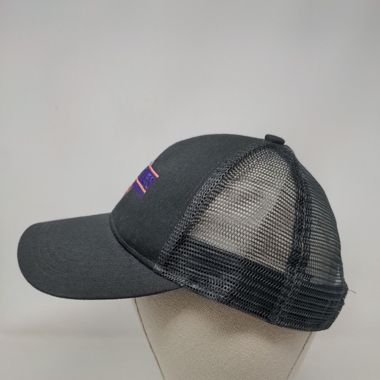 Sweeties Ice Cream Mini Doughnuts Strapback Trucker Hat Gray One Size Mesh Back