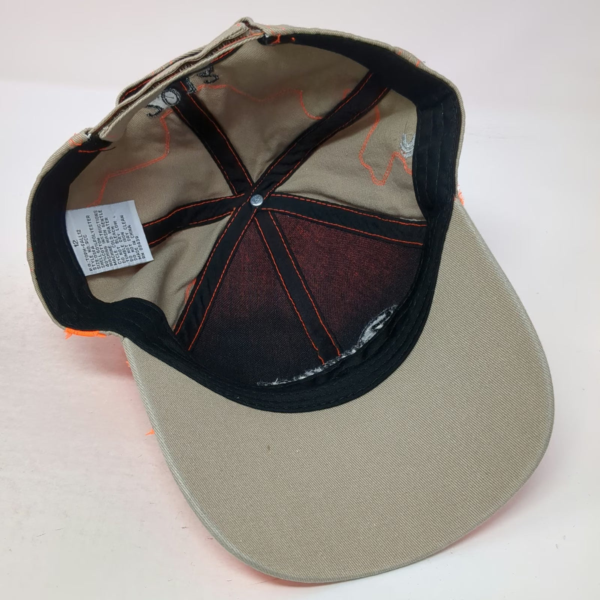 Runnings Federal Ammunition Orange One Size Baseball Cap Hat Distressed 2012