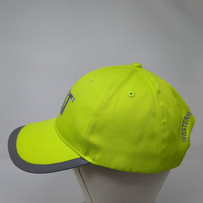 CAT Western States Equipment Strapback Hat Green One Size Gray Trim