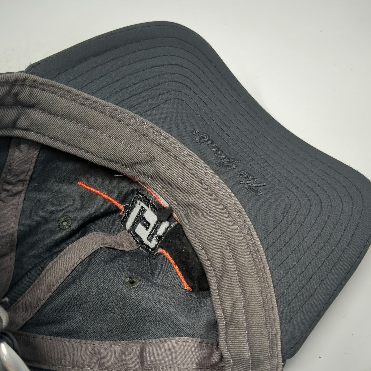 The Game Baseball Cap Gray One Size Universal Athletic Slideback Strap Hat