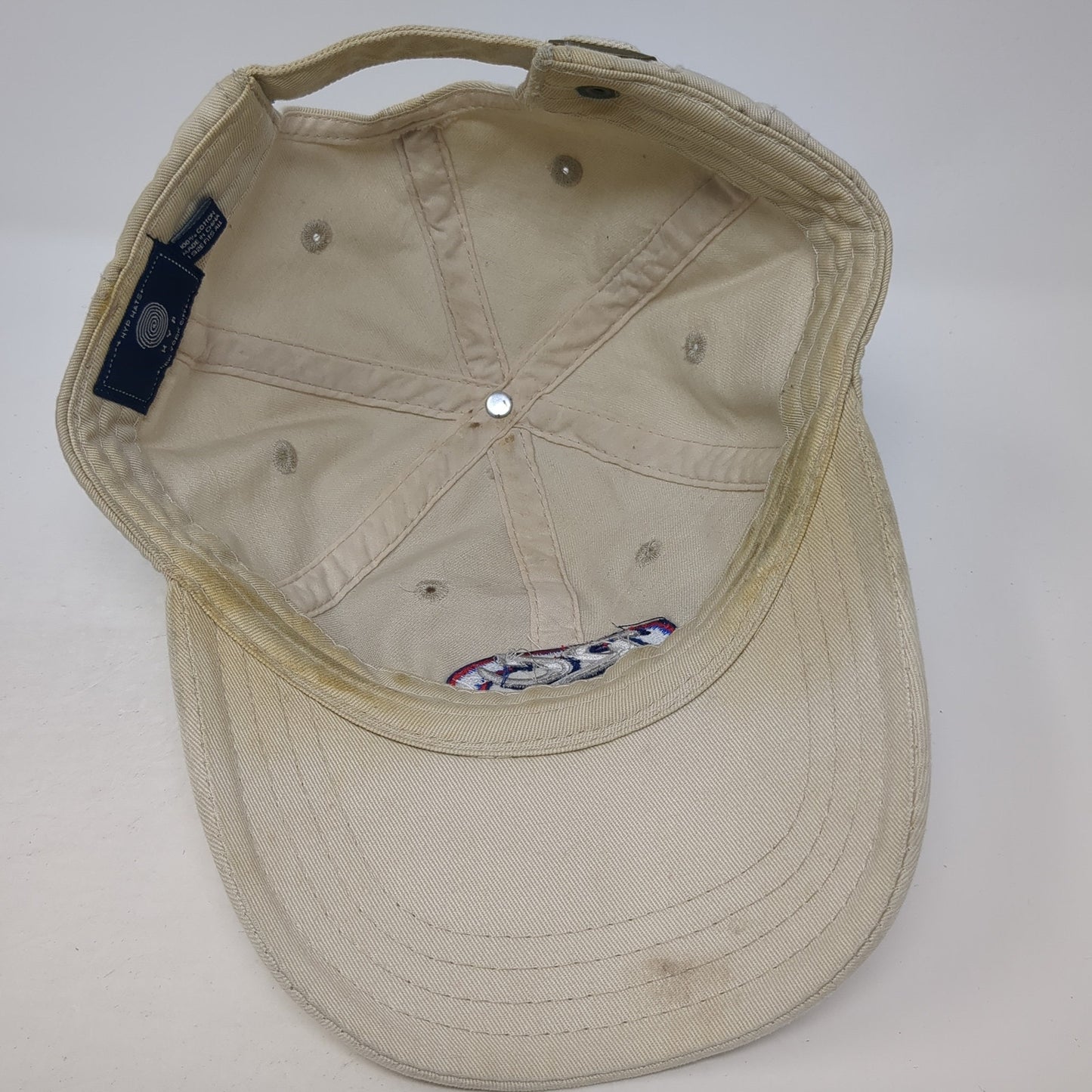 RC Since 1905 Slideback Baseball Cap Beige One Size Adjustable Embroidered HYP