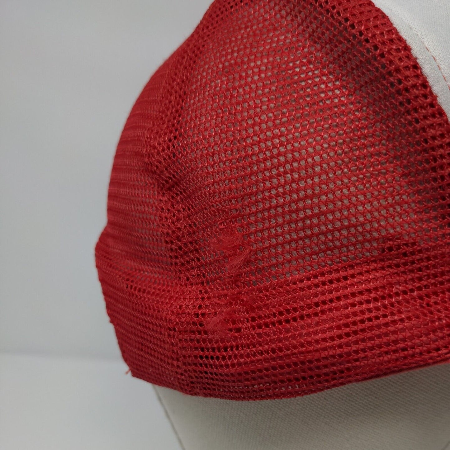 A Co Inc. Snapback Trucker Hat Red OSFA Adjustable Mesh Back Rope Mohr's