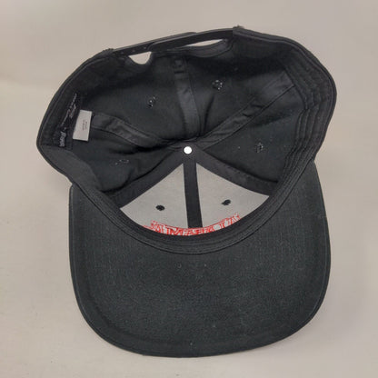 Alabama Snapback Hat Black One Size Embroidered Adjustable Dome