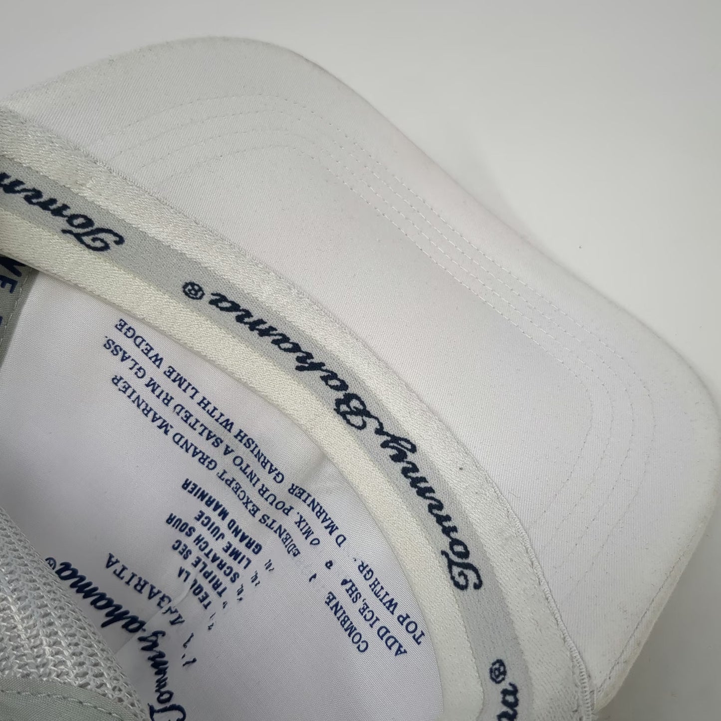 Tommy Bahama Trucker Hat White One Size Marlin Margarita Recipe Gray Mesh
