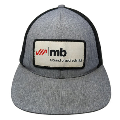 Outdoor Cap Trucker Hat Gray One Size MB Aebi Schmidt Industrial Mesh Snapback