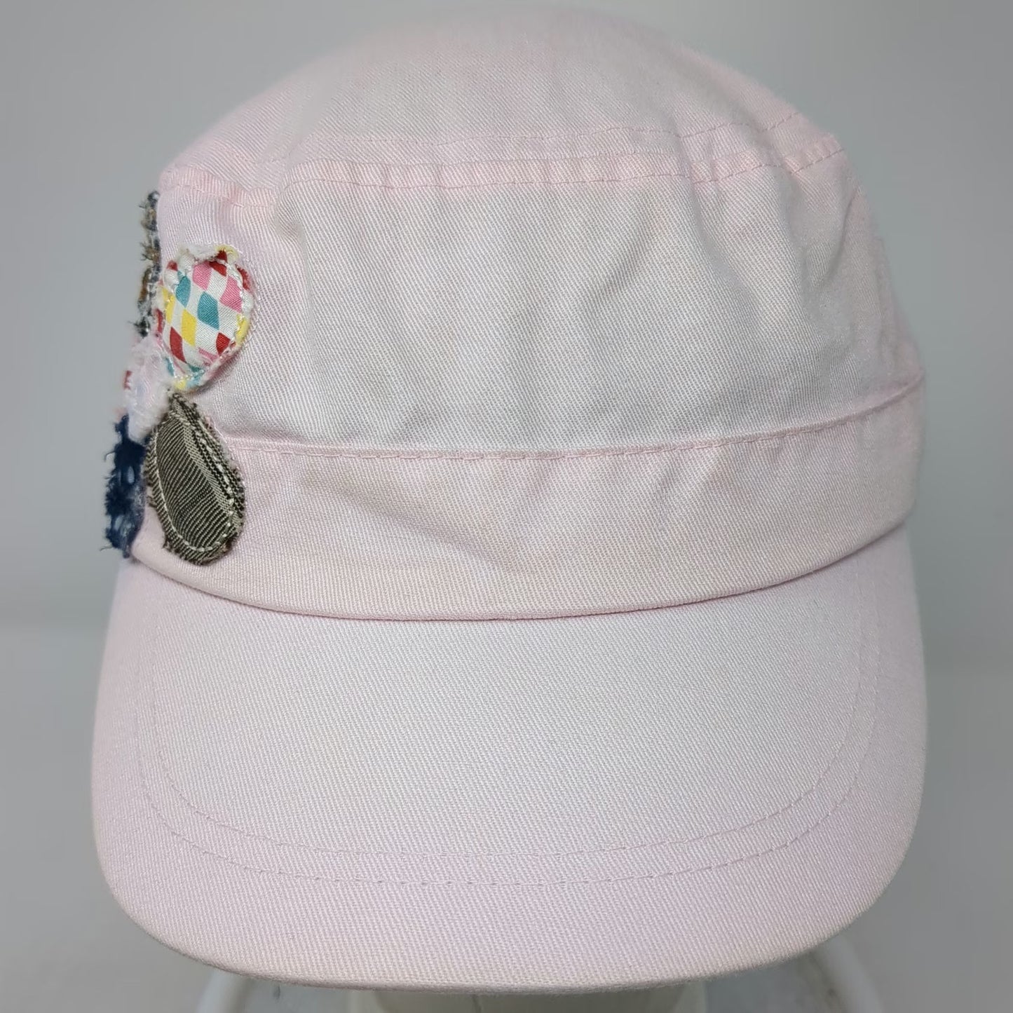 Army Cap Pink One Size Flower Butterfly Patch Cotton Strapback Cadet hat