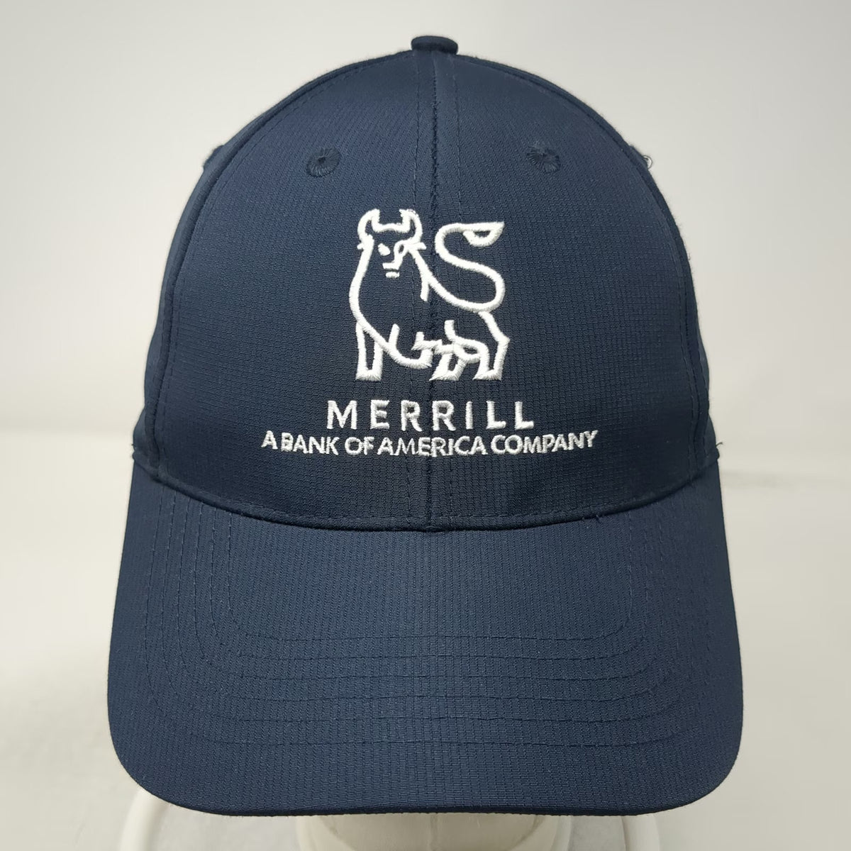 Quake City Merrill Bank of America Blue One Size Baseball Cap Hat Strapback