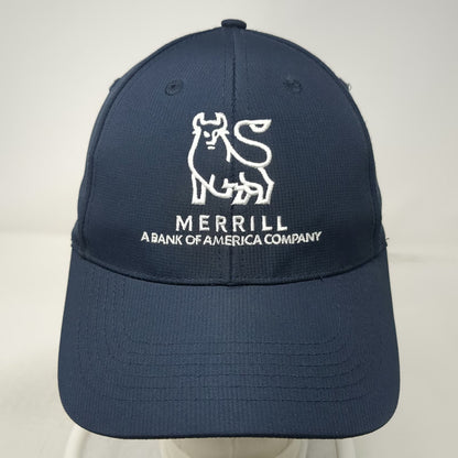 Quake City Merrill Bank of America Blue One Size Baseball Cap Hat Strapback