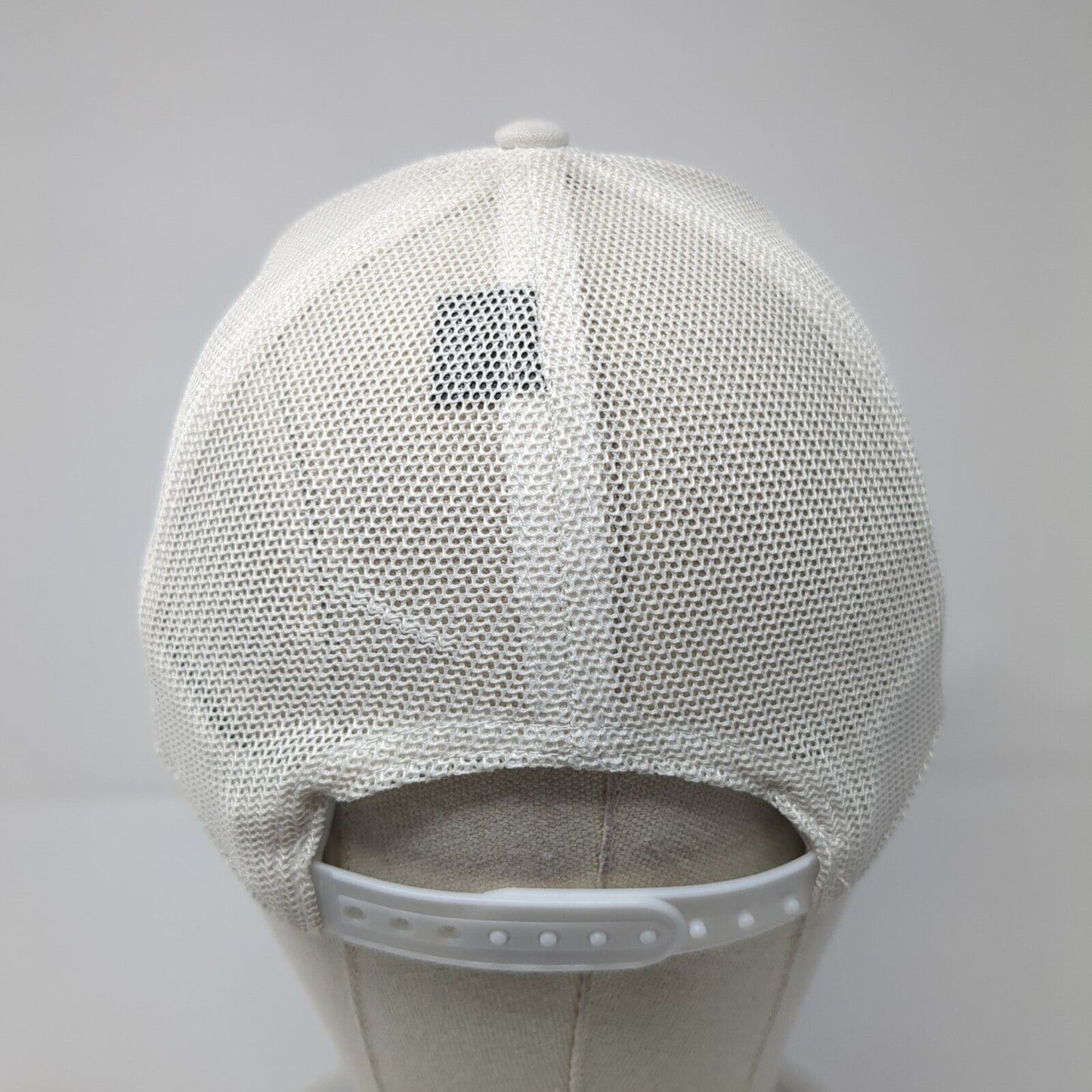 Pukka Snapback Trucker Hat White One Size Adjustable Embroidered Mesh Back