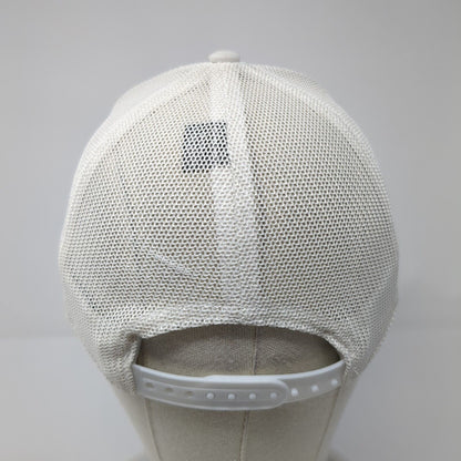 Pukka Snapback Trucker Hat White One Size Adjustable Embroidered Mesh Back