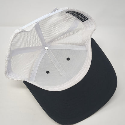 Summer Lawns Snapback Trucker Hat Black One Size Adjustable Mesh Back Richardson