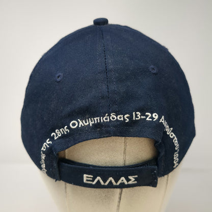 High-Q Athens 2004 Olympics Greece Hellas Flag Blue One Size Baseball Cap Hat