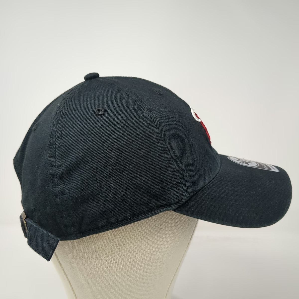 Miami Heat NBA '47 Baseball Cap Black One Size Strapback Embroidered Logo Hat