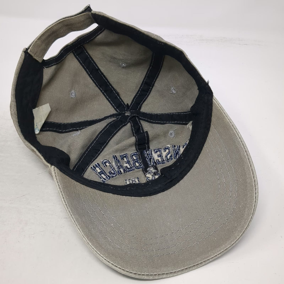 Durnin Water Baseball Cap Beige One Size Jensen Beach Florida Anchor Hat
